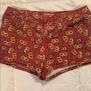 Forever 21 sunflower shorts